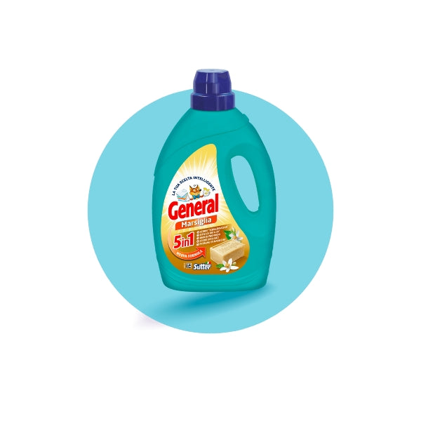 General Liquido Lavatrice 60 Lavaggi 2,7 Litri Formula 5in1 Marsiglia