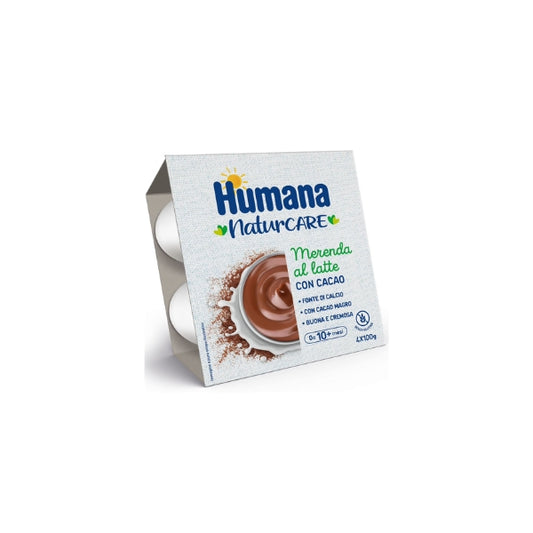 Humana Merenda al Latte da 10+mesi 4x100Gr Cacao