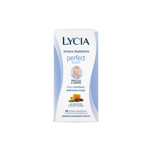 Lycia Strisce Depilatorie Braccia e Gambe Pelli Normali x20
