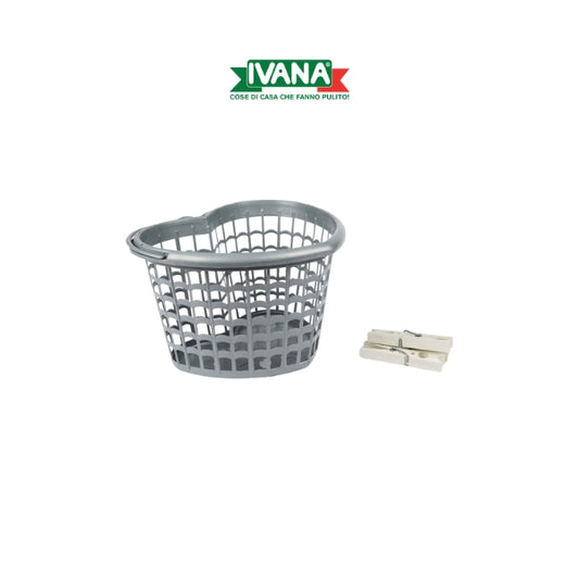 Ivana Cestino con Pratica Maniglia per Appenderlo Resistente in Omaggio 10 Mollette