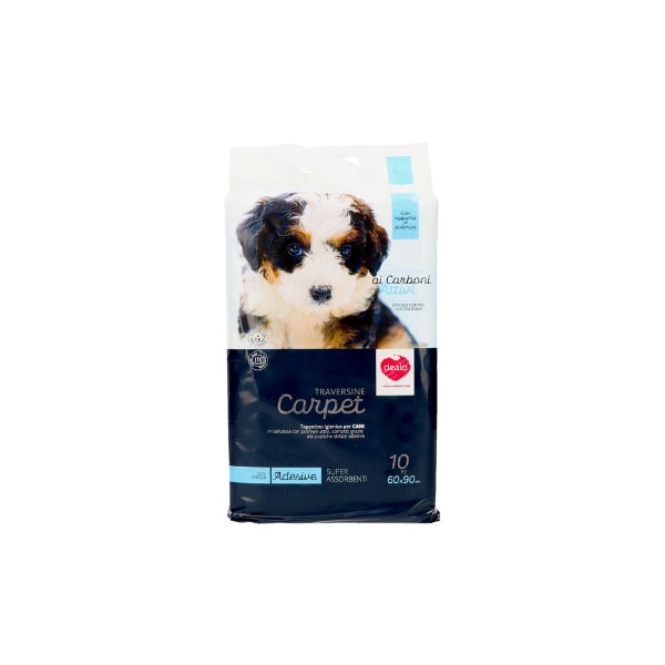 Dealo Traversine Carpet ai Carboni Attivi Tappetino Igienico per Cani 60x90cm 10pz