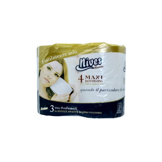 Nives Carta Igienica Maxima 3 Veli Profumata 4Maxi Rotoloni