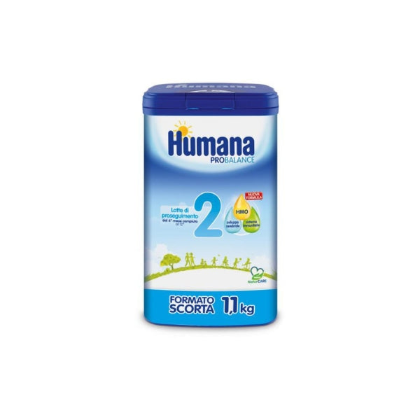 Humana 2 Latte di Proseguimento dal 6 Mese Compiuto al 12 Mese 1,1Kg