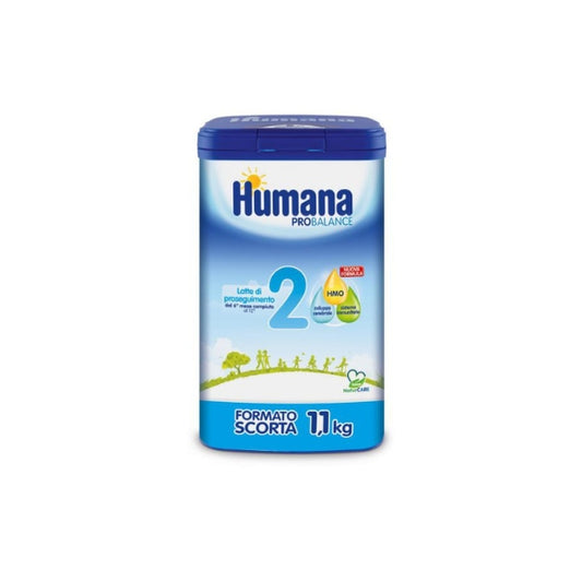 Humana 2 Latte di Proseguimento dal 6 Mese Compiuto al 12 Mese 1,1Kg