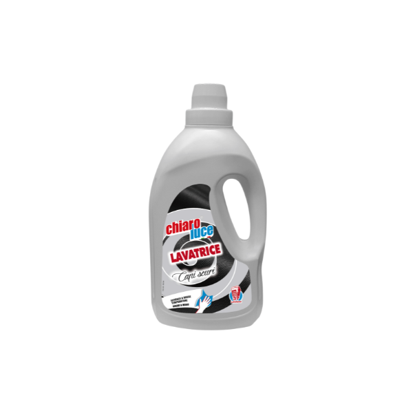 Chiaro Luce Detersivo Liquido Lavatrice 37 Lavaggi Bucato Capi Neri e Scruri 1,85lt