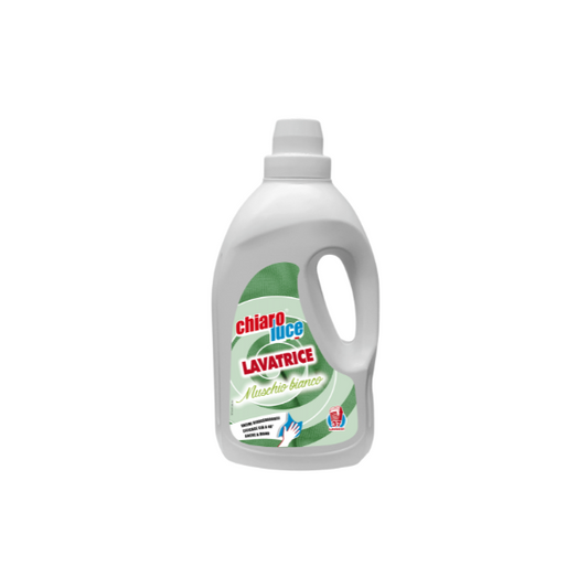 Chiaro Luce Detersivo Liquido Lavatrice 37 Lavaggi Bucato Muschio Bianco 1,85lt